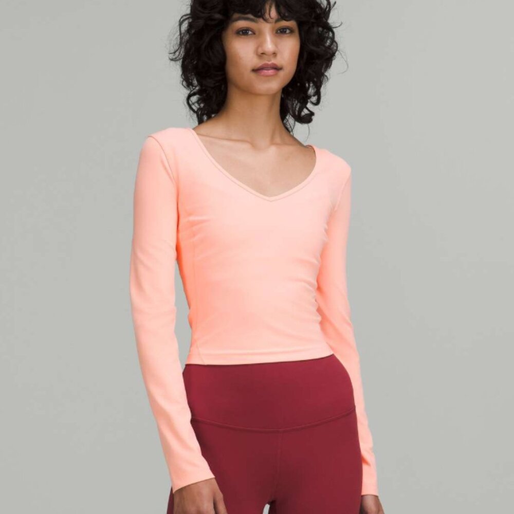 Lululemon Align™ Long Sleeve Shirt Dew Pink Size 6